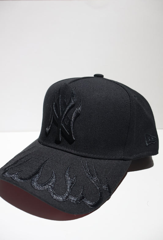 NY FLAMES TRIPLE BLACK A FRAME
