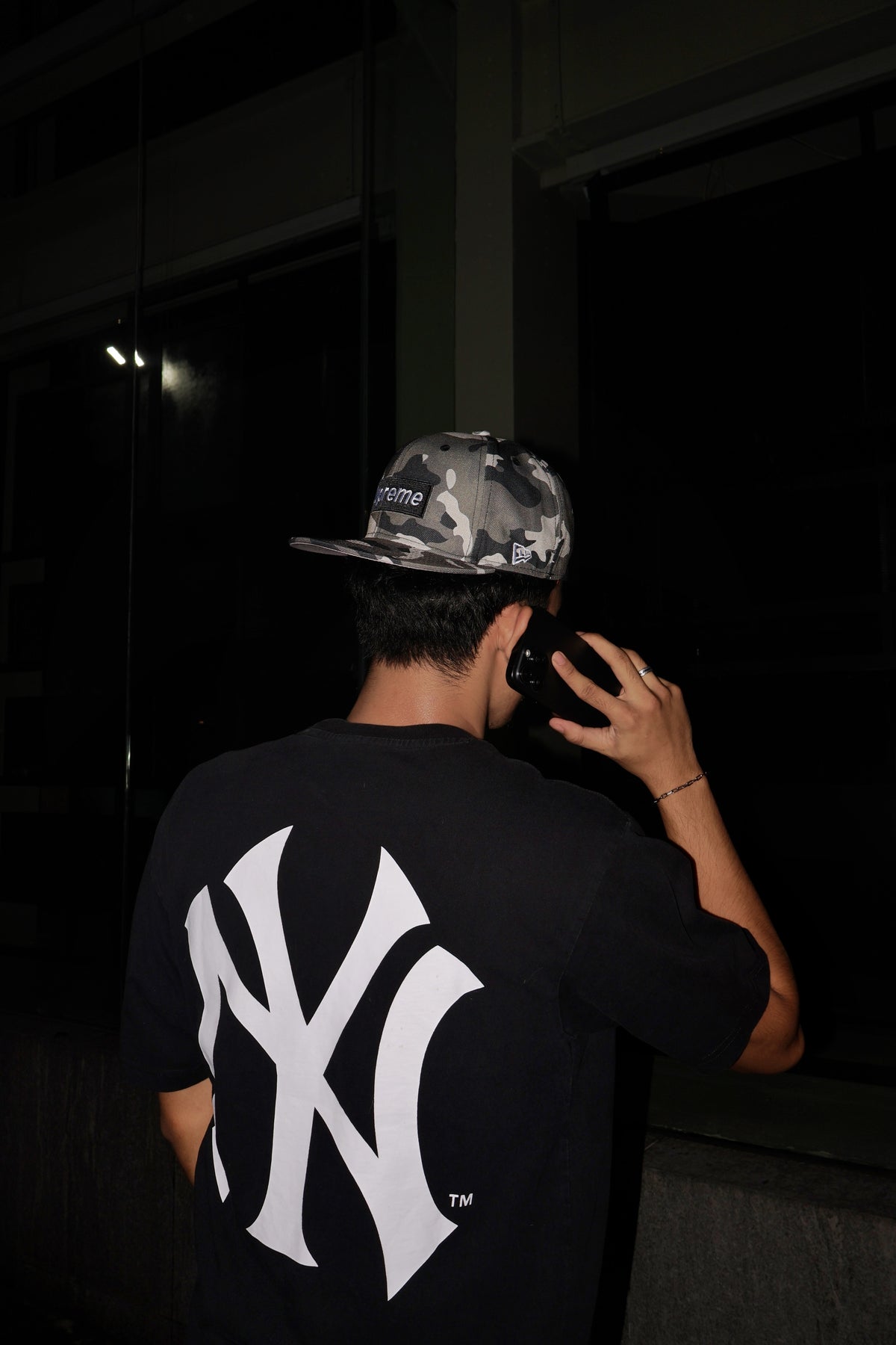 SUPREME BAPE CAMOU FITTED HAT