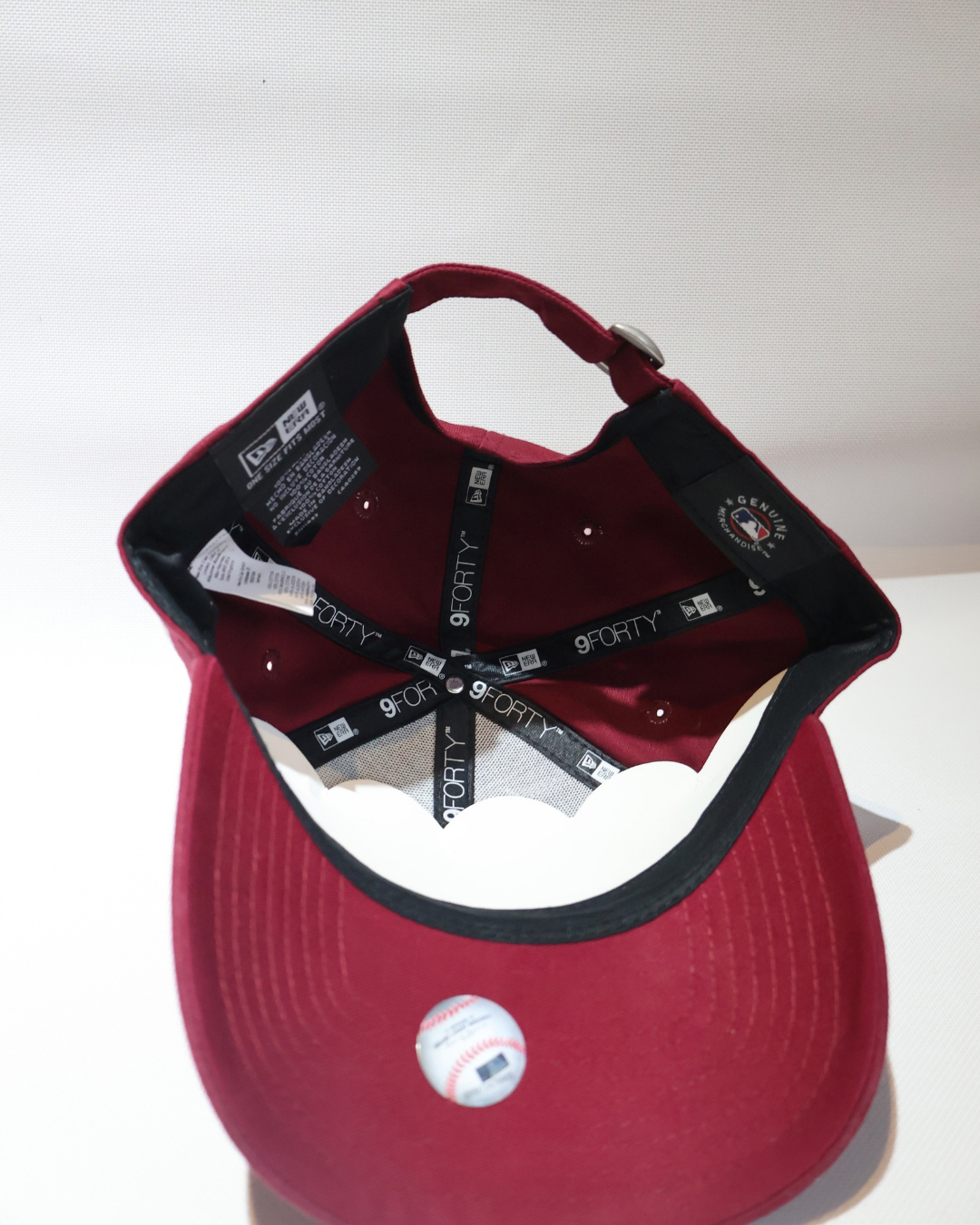 NY BURGUNDY STRUCTURED HAT NE