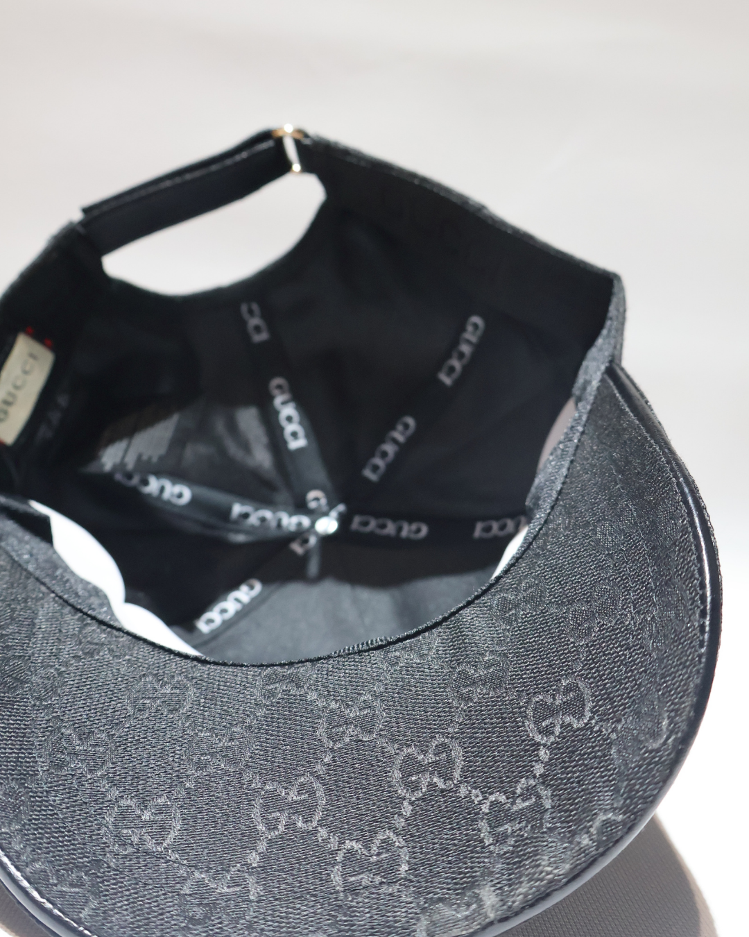 GUCCI MONOGRAM BLACK HAT
