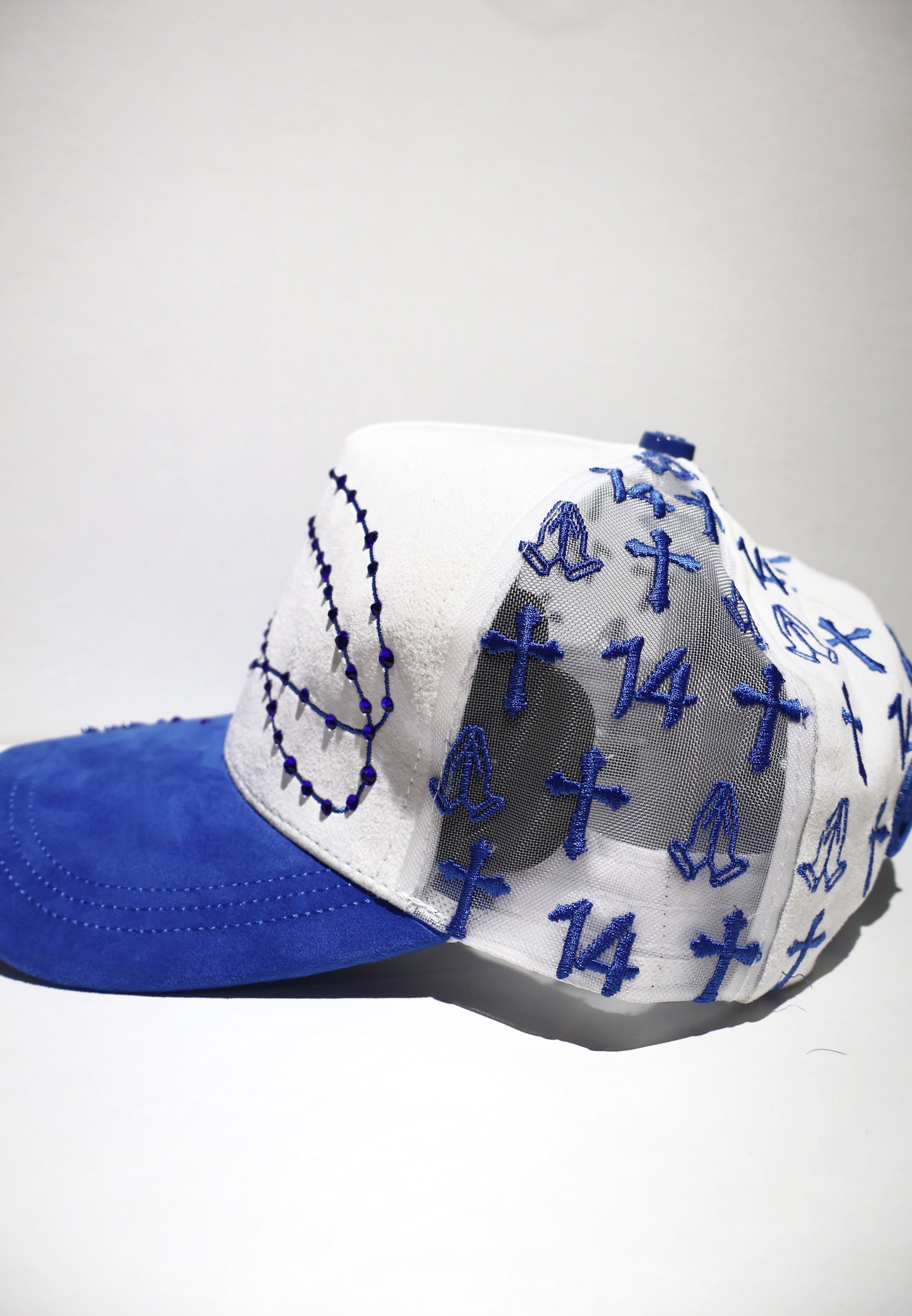 CROSS ICED OUT TWO TONE TRUCKER HAT