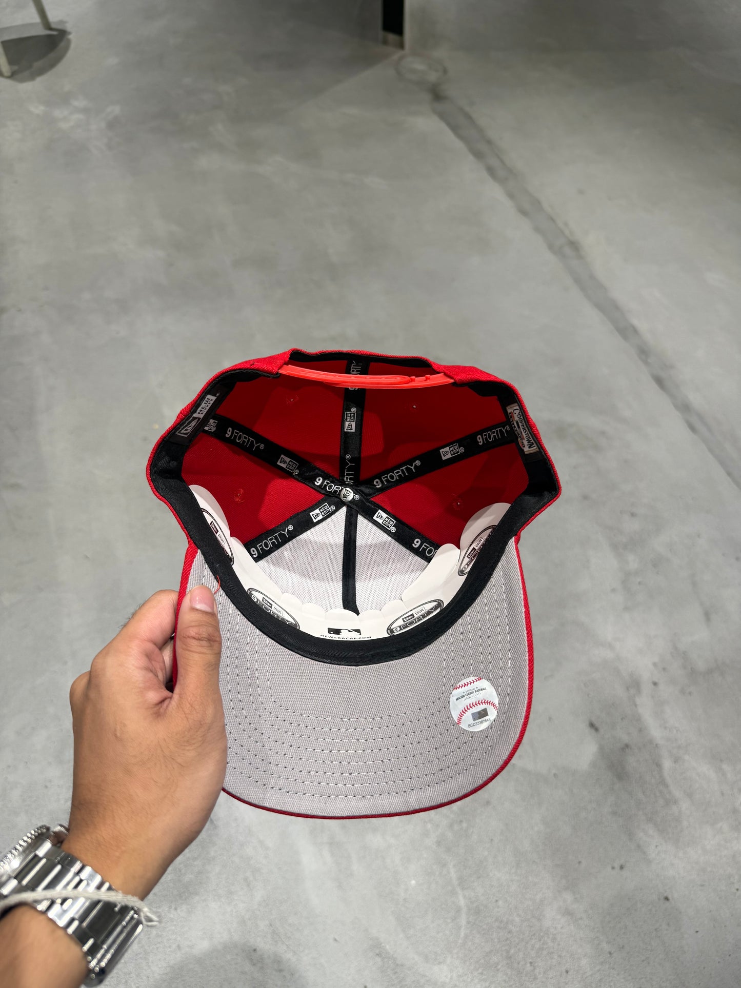 NY RED A FRAME SNAPBACK