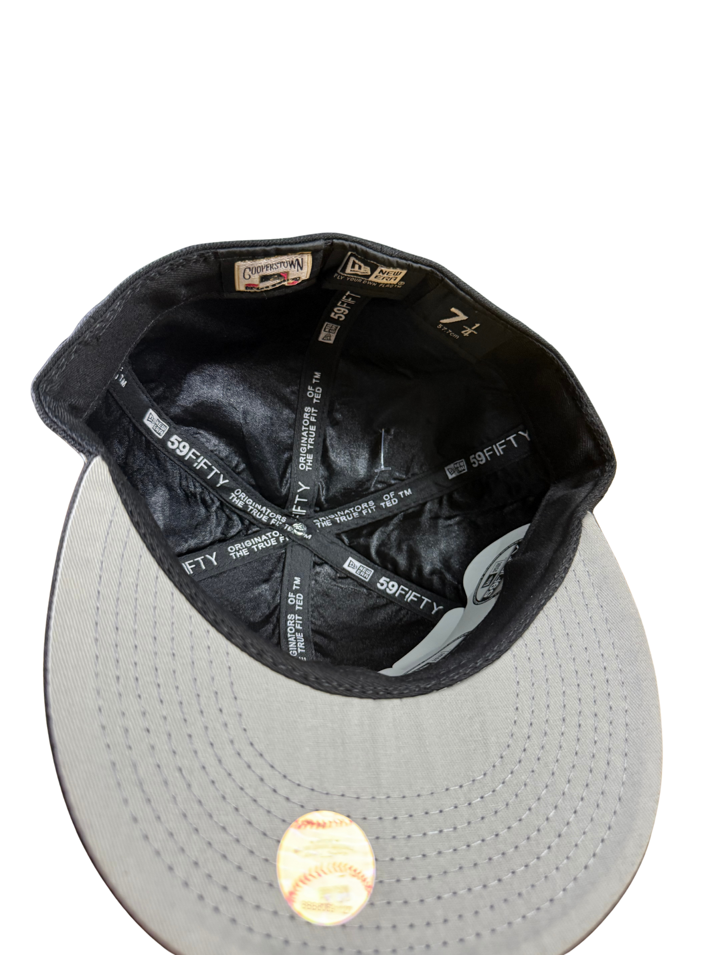 NY BLACK HORN FITTED HAT