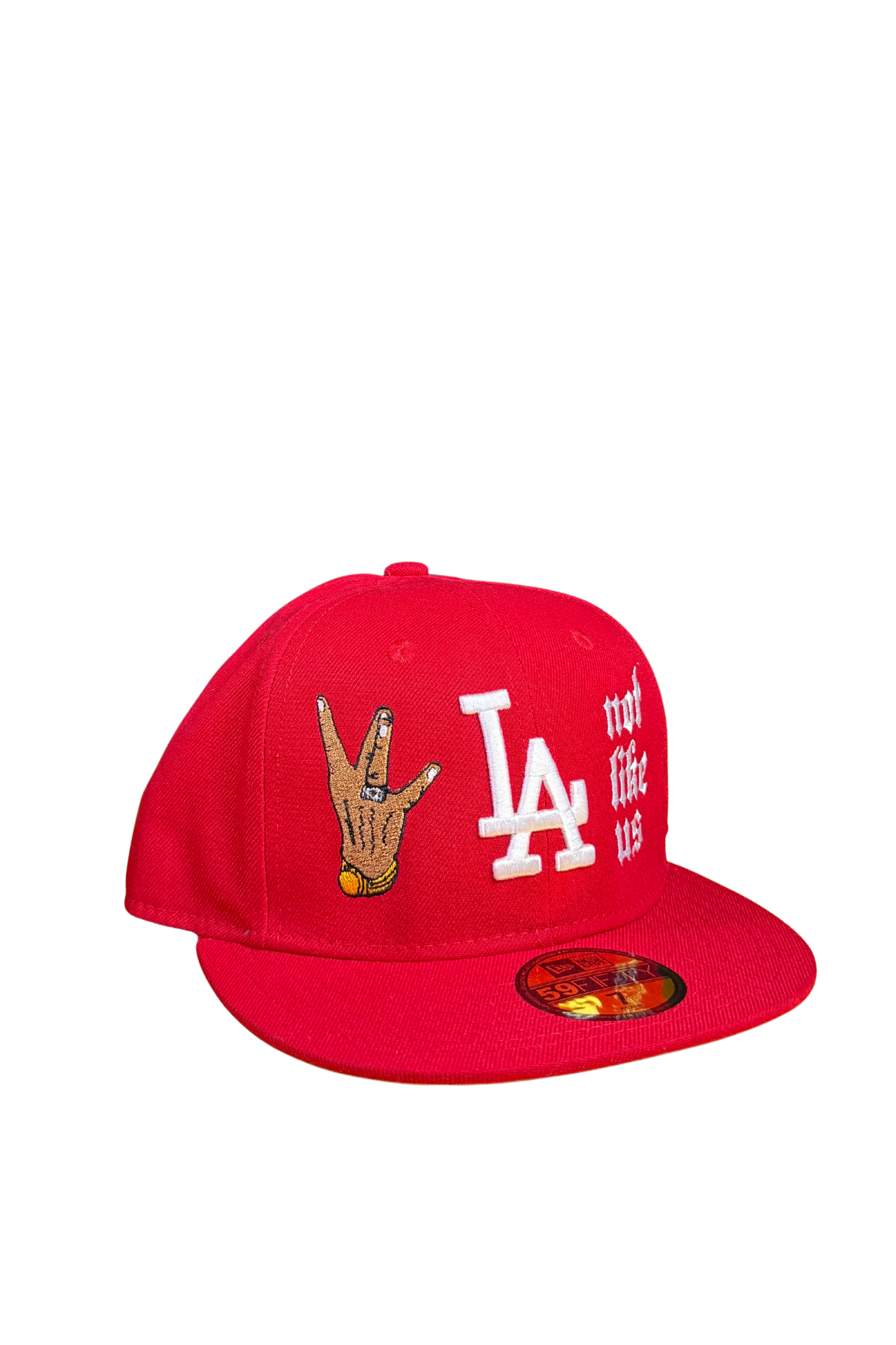 NOT LIKE US RED FITTED HAT