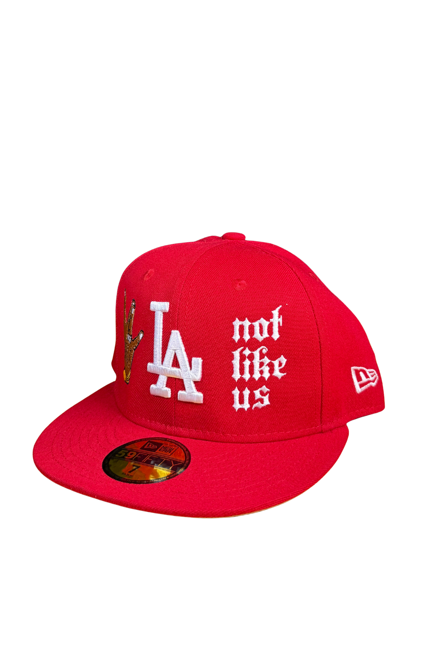 NOT LIKE US RED FITTED HAT