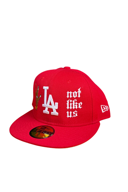 NOT LIKE US RED FITTED HAT