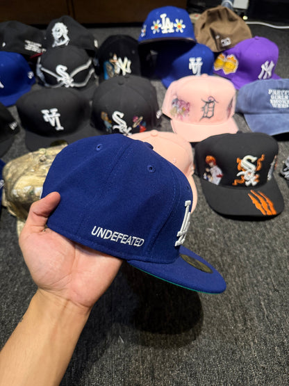 LA UNDEFEATED BLUE FITTED HAT