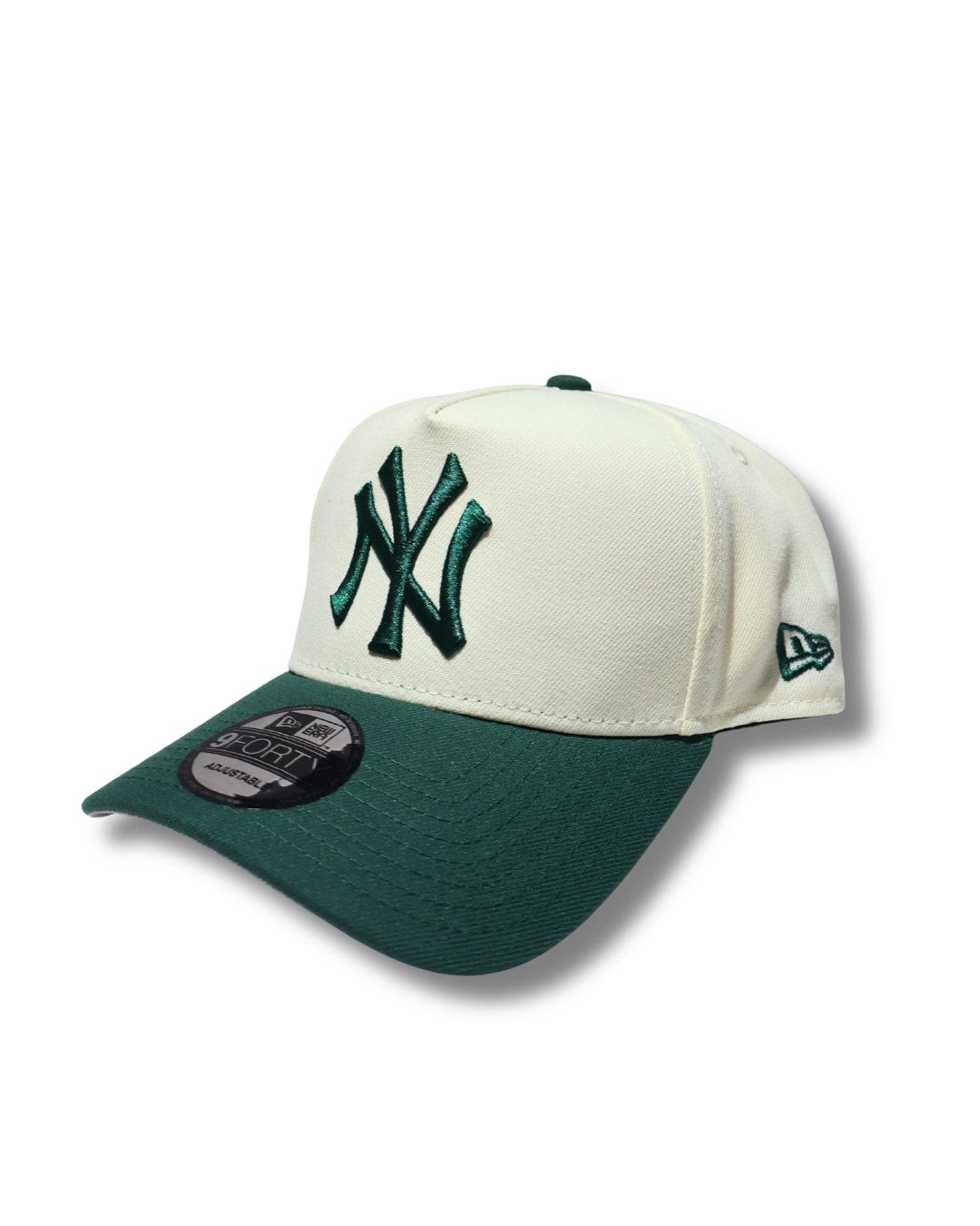 NY TWO TONE GREEN A FRAME SNAPBACK