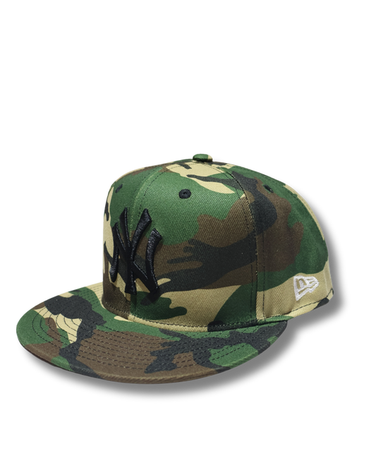 NY PLAIN CAMOU FITTED HAT