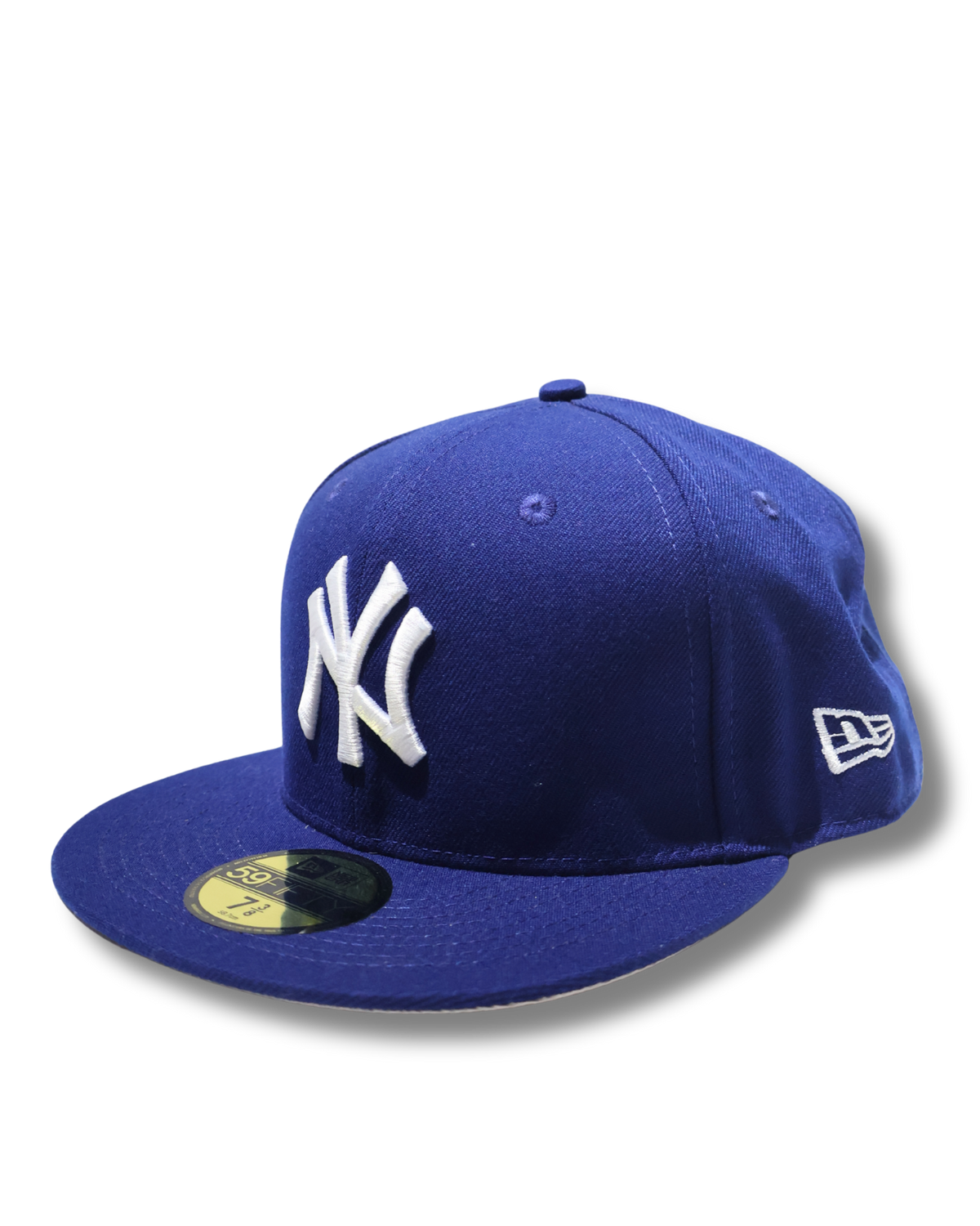 NY PLAIN BLUE FITTED HAT