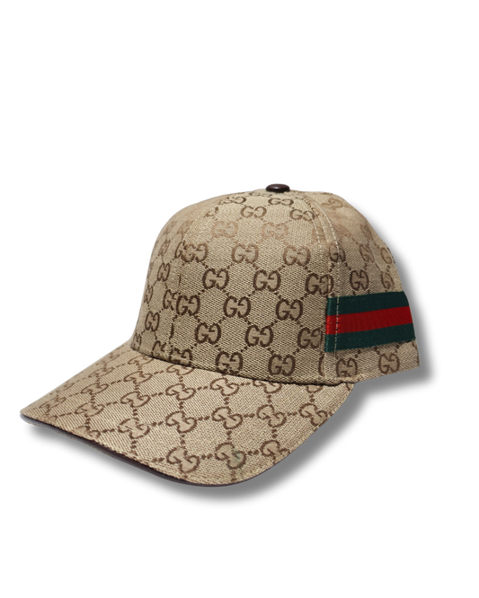 GUCCI MONOGRAM BROWN HAT