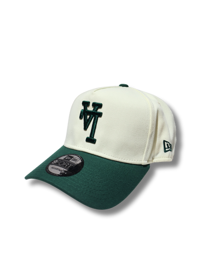LA TWO TONE GREEN A FRAME SNAPBACK