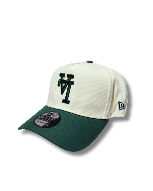LA TWO TONE GREEN A FRAME SNAPBACK