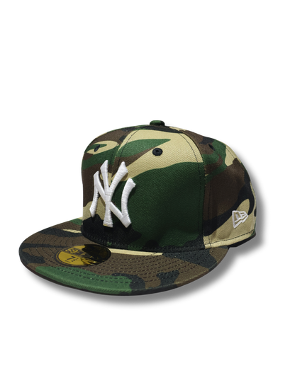 NY SUPREME CAMOU SCRIPT FITTED HAT