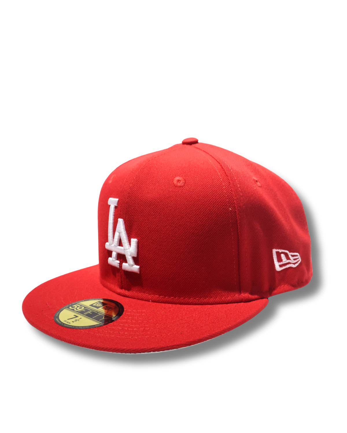 LA PLAIN RED FITTED HAT