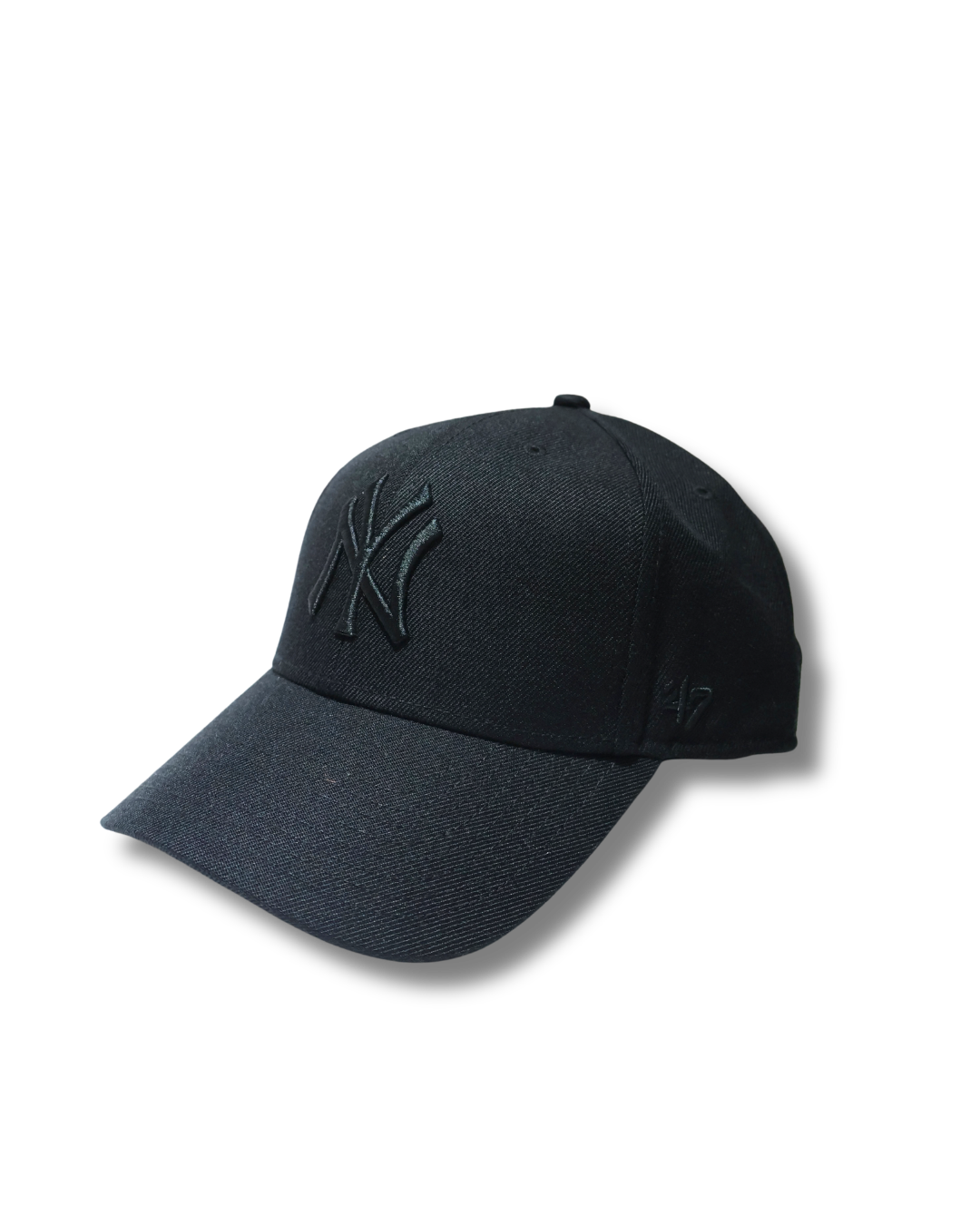 NY TRIPLE BLACK STRUCTURED 47 HAT