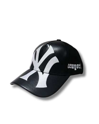 LEATHER NY BIG LOGO STRAPBACK