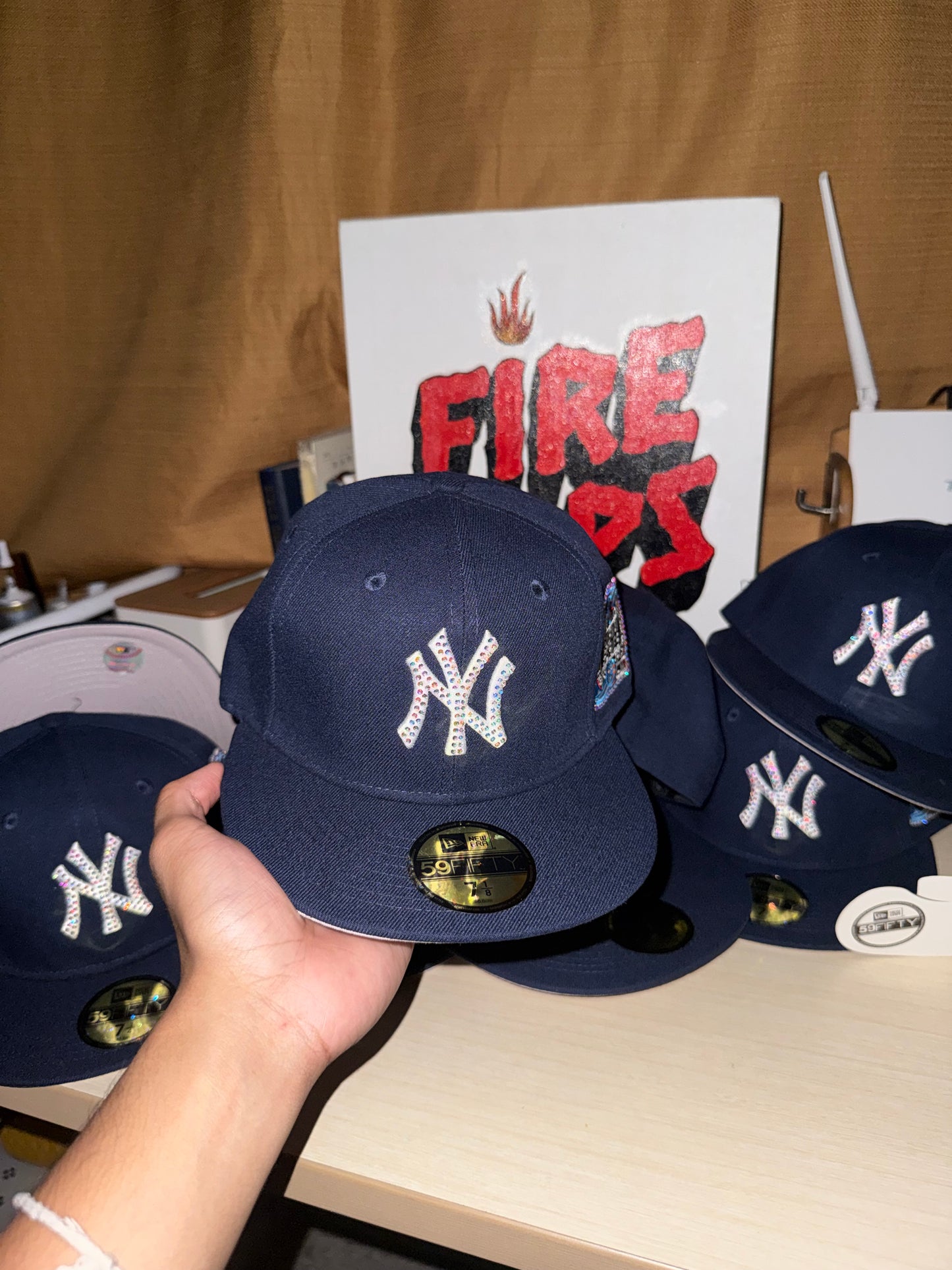 NY NAVY ICED OUT FITTED