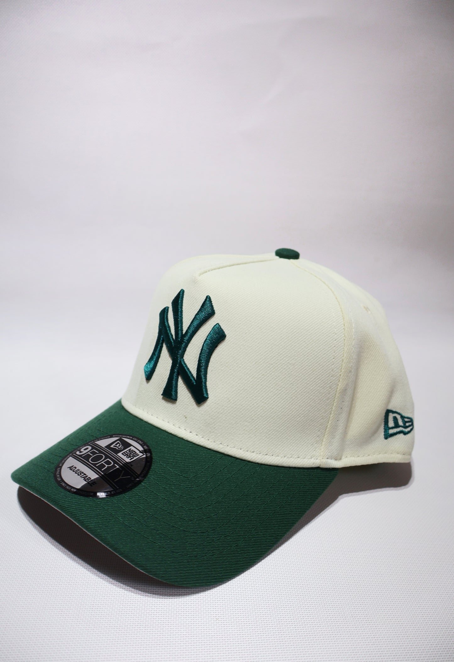 NY GREEN TWO TONE A FRAME HAT