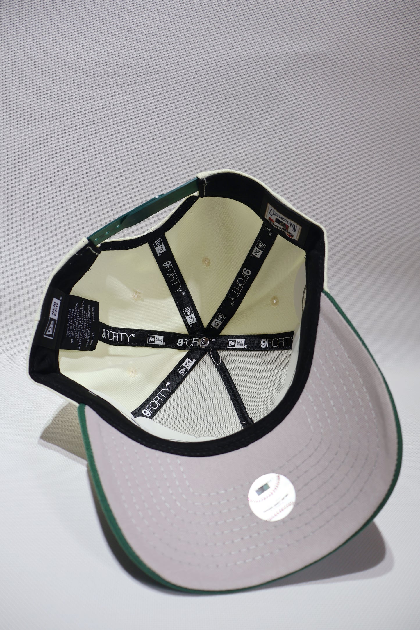 NY GREEN TWO TONE A FRAME HAT