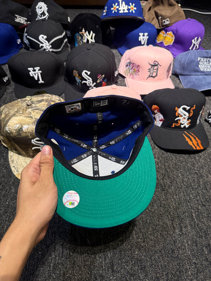 LA UNDEFEATED BLUE FITTED HAT
