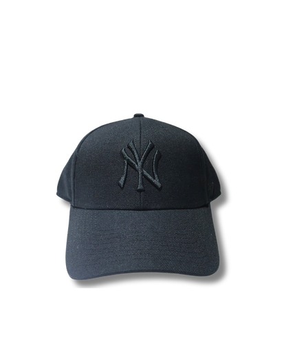 NY TRIPLE BLACK STRUCTURED 47 HAT