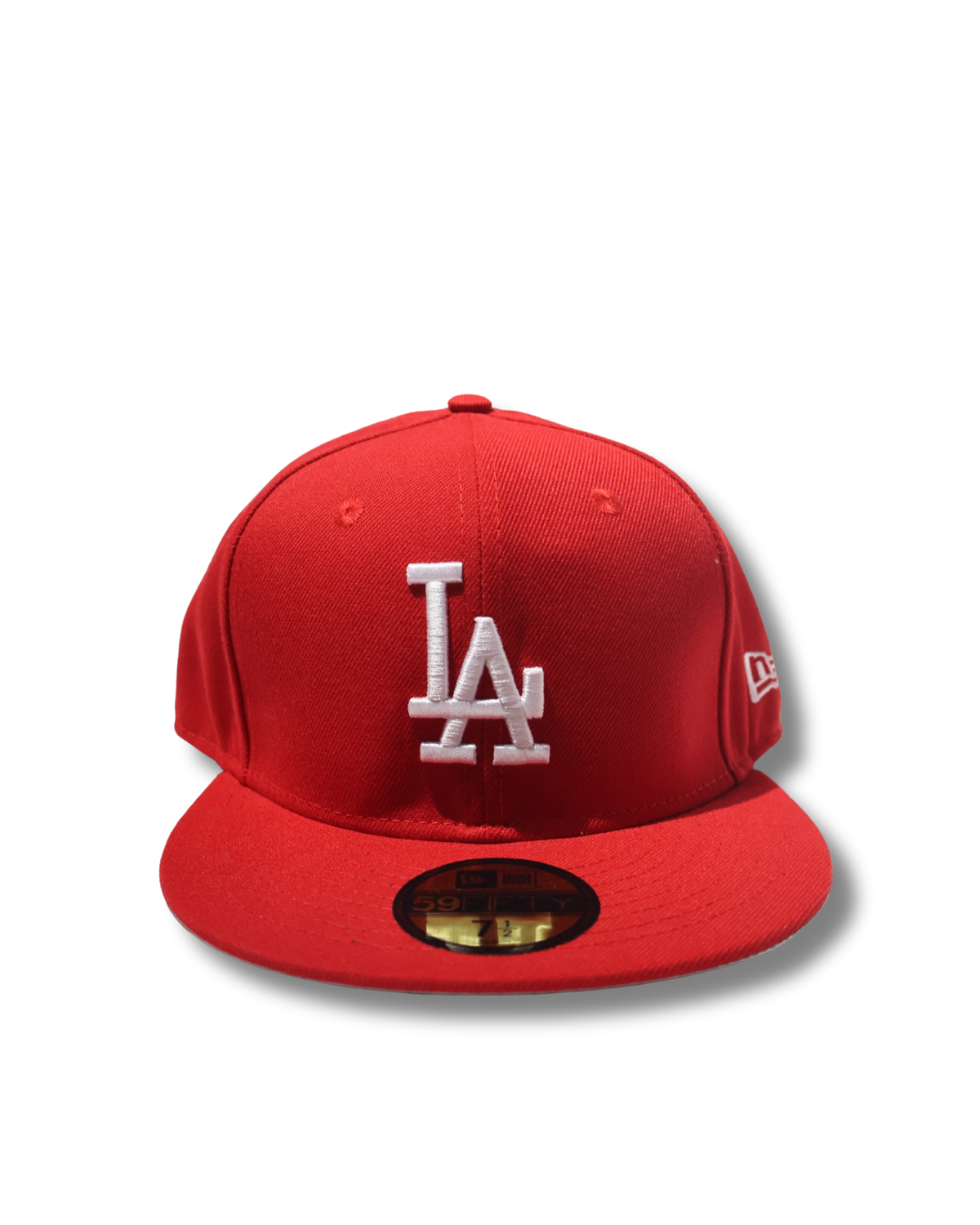 LA PLAIN RED FITTED HAT