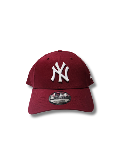 NY BURGUNDY STRUCTURED HAT NE