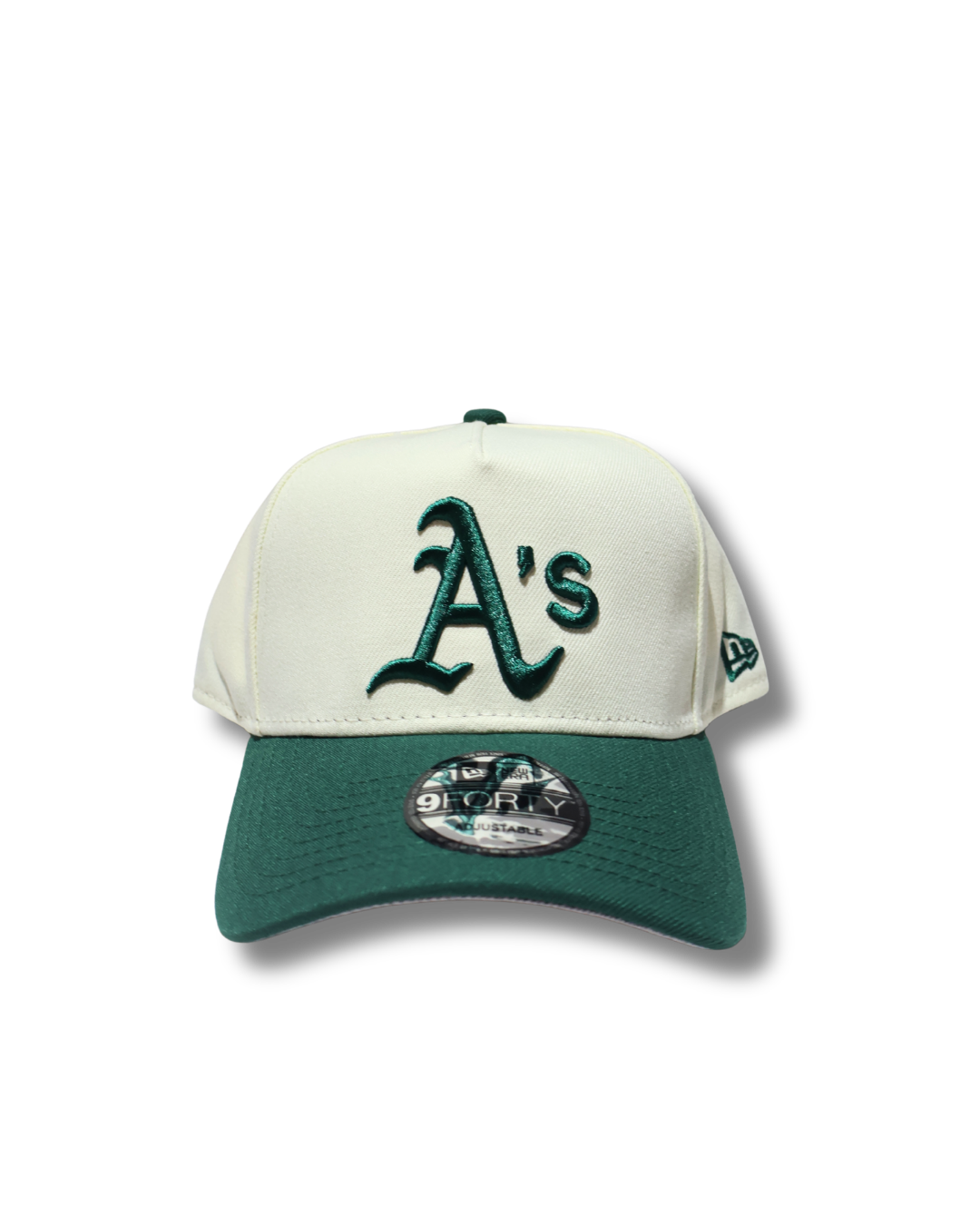 A TWO TONE GREEN A FRAME SNAPBACK