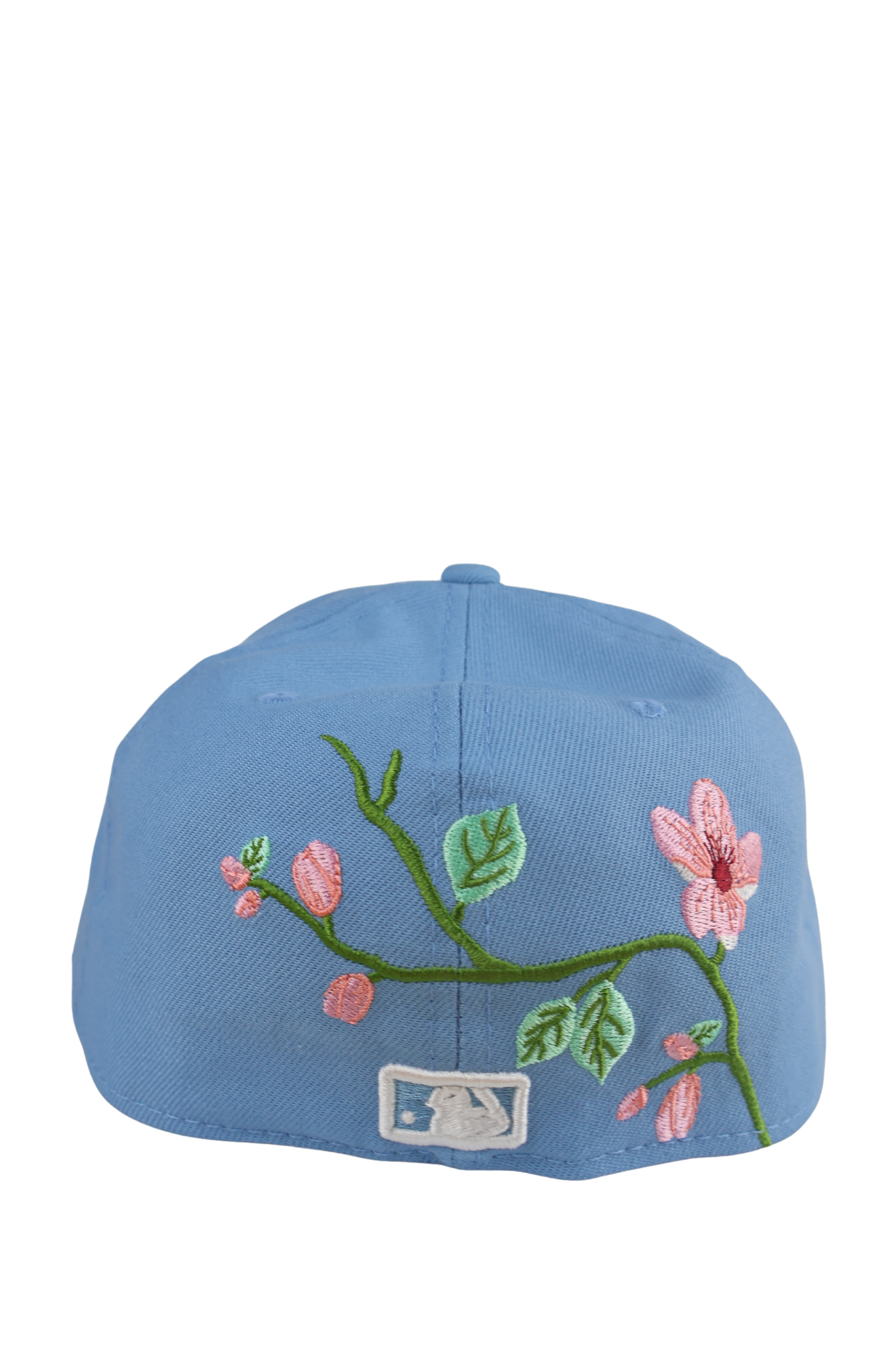 LA FLORAL LIGHT BLUE FITTED HAT