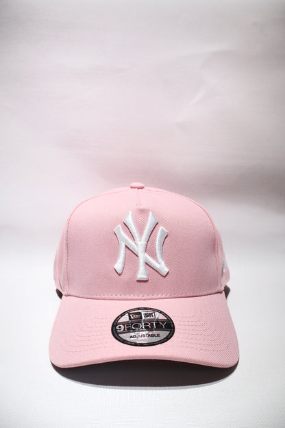 NY LIGHT PINK A FRAME HAT