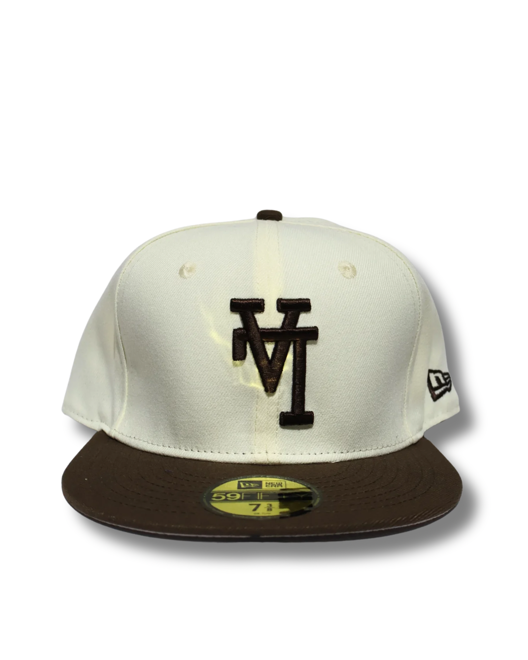 LA INVERTED CREAM BROWN FITTED