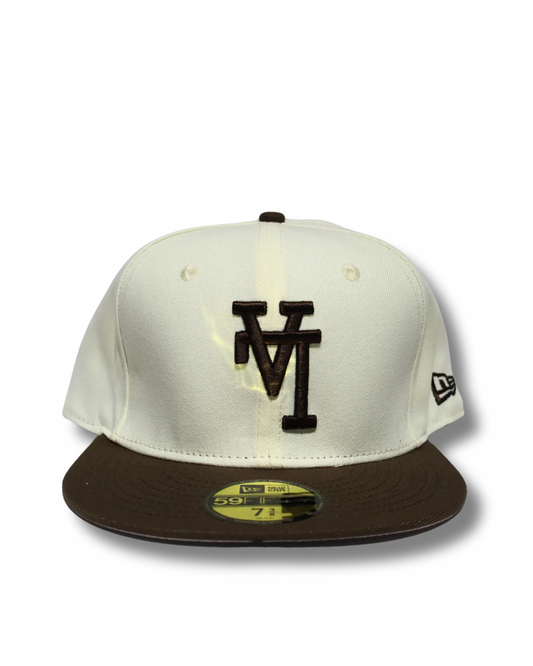 LA INVERTED CREAM BROWN FITTED