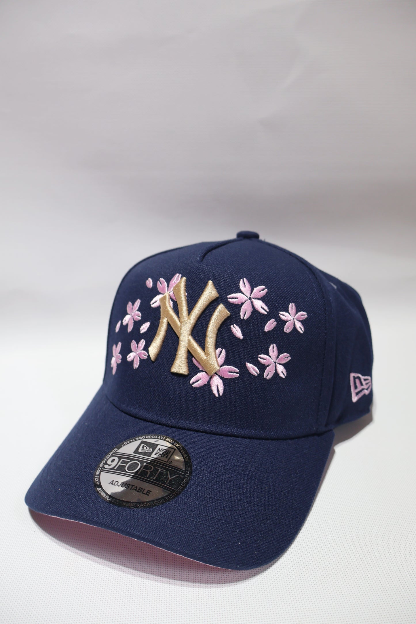 NY FLORAL NAVY A FRAME HAT