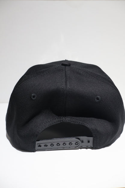 NY PLAIN BLACK A-FRAME SNAPBACK