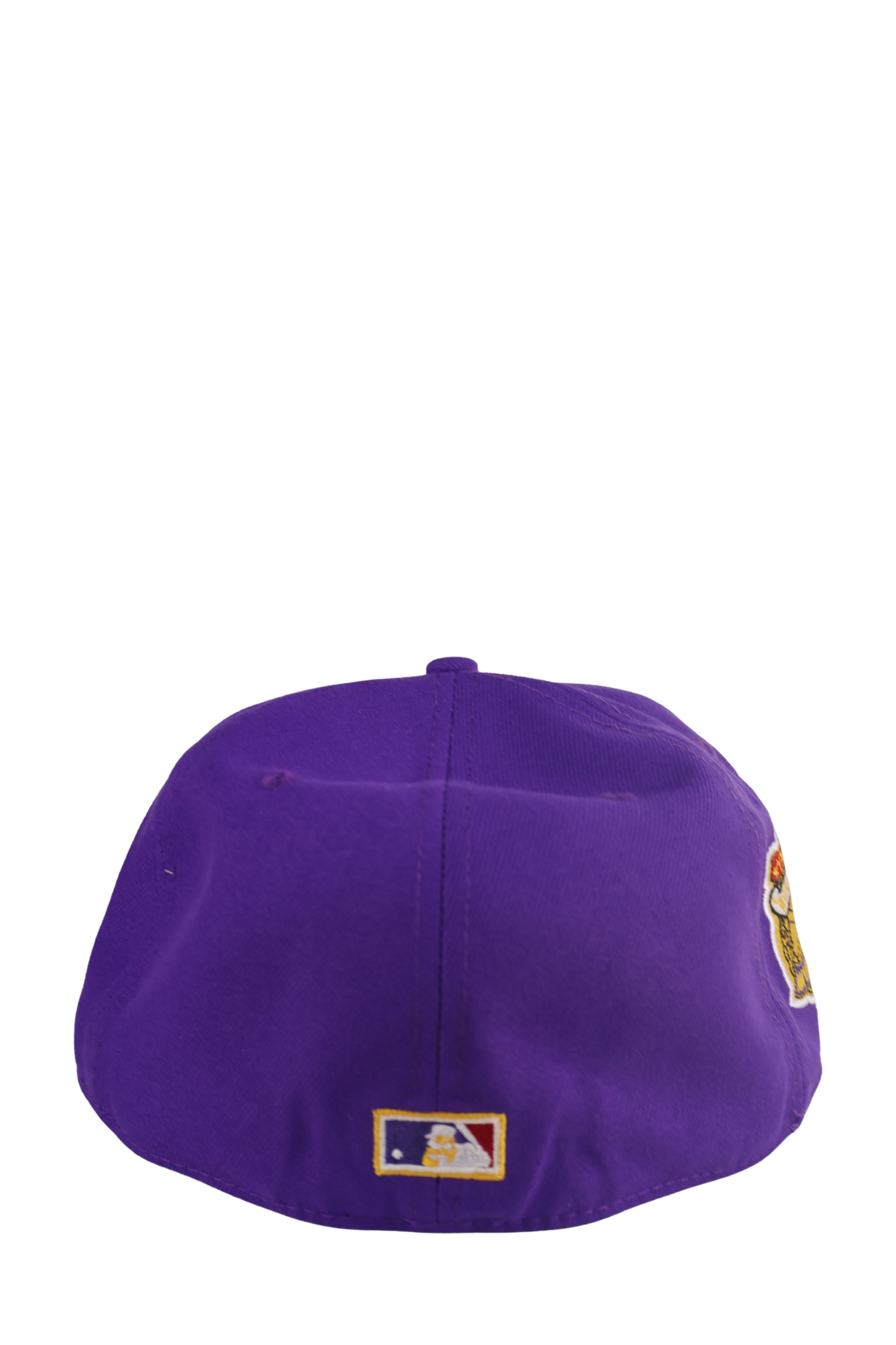 NY PURPLE W SIDE PATCH FITTED HAT
