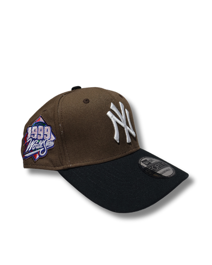 NY TWO TONE BROWN A FRAME SNAPBACK