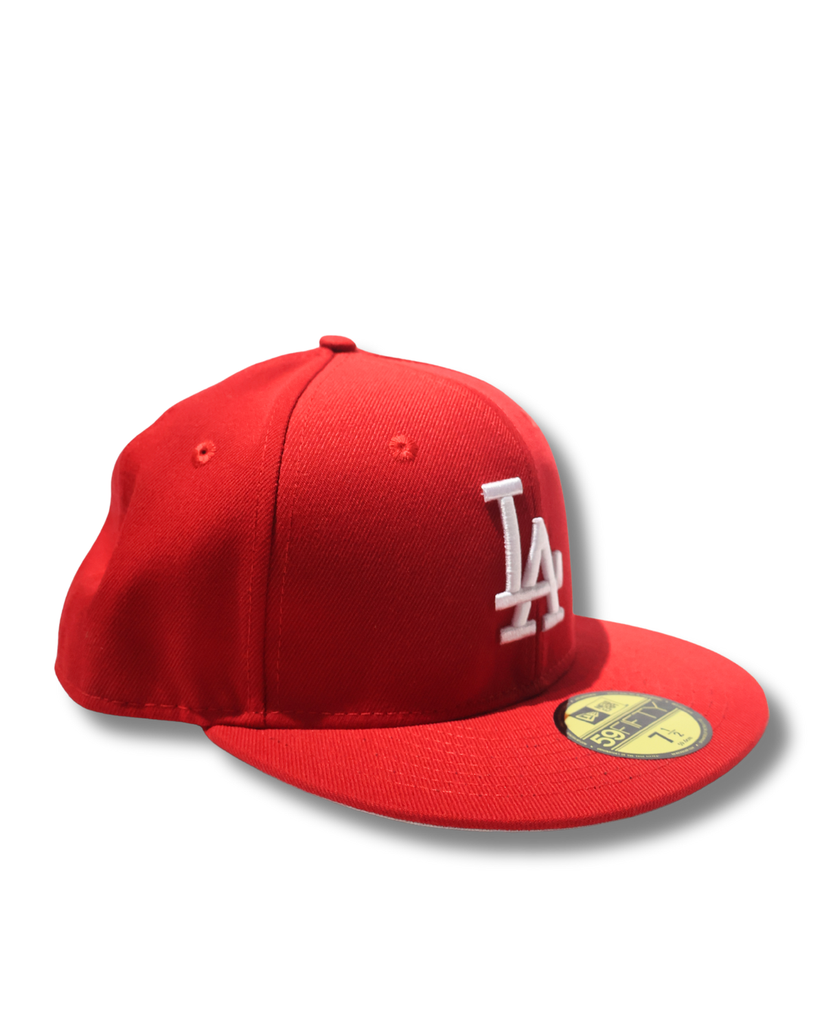 LA PLAIN RED FITTED HAT