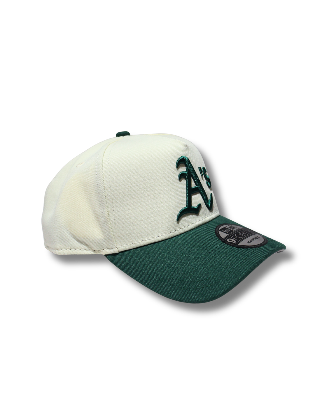 A TWO TONE GREEN A FRAME SNAPBACK