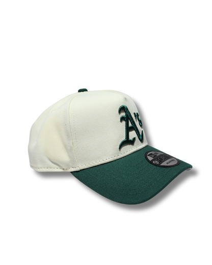 A TWO TONE GREEN A FRAME SNAPBACK