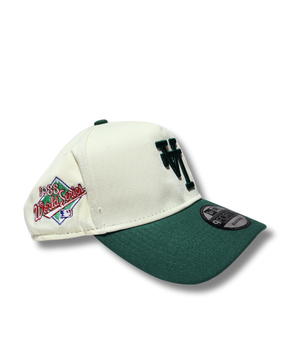 LA TWO TONE GREEN A FRAME SNAPBACK