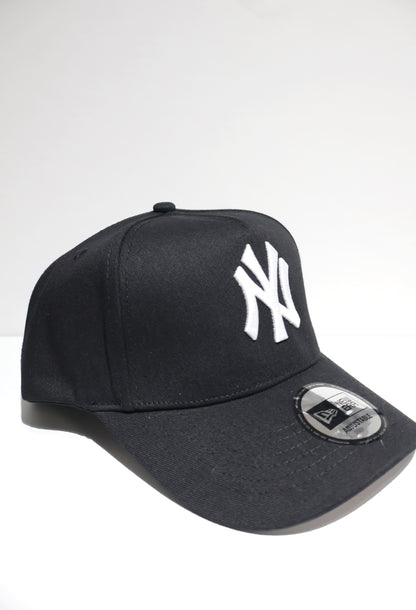 NY PLAIN BLACK A-FRAME SNAPBACK