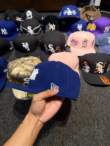 LA UNDEFEATED BLUE FITTED HAT