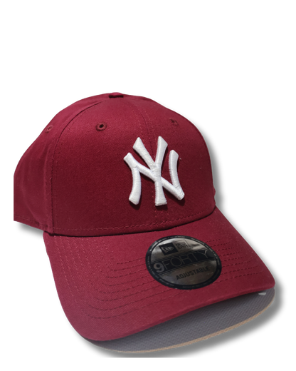 NY BURGUNDY STRUCTURED HAT NE