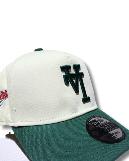 LA TWO TONE GREEN A FRAME SNAPBACK