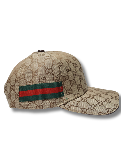 GUCCI MONOGRAM BROWN HAT