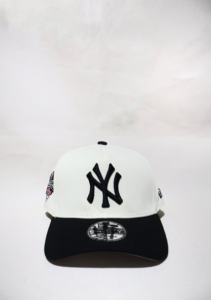 NY TWO TONE WHITE AND BLACK A-FRAME