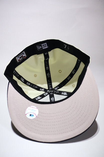 LA TWO TONE NAVY BLUE FITTED HAT