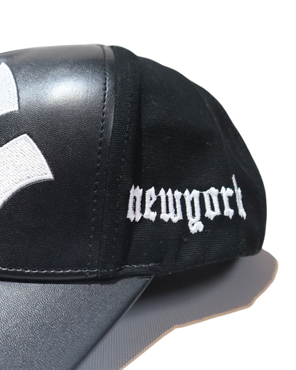 LEATHER NY BIG LOGO STRAPBACK