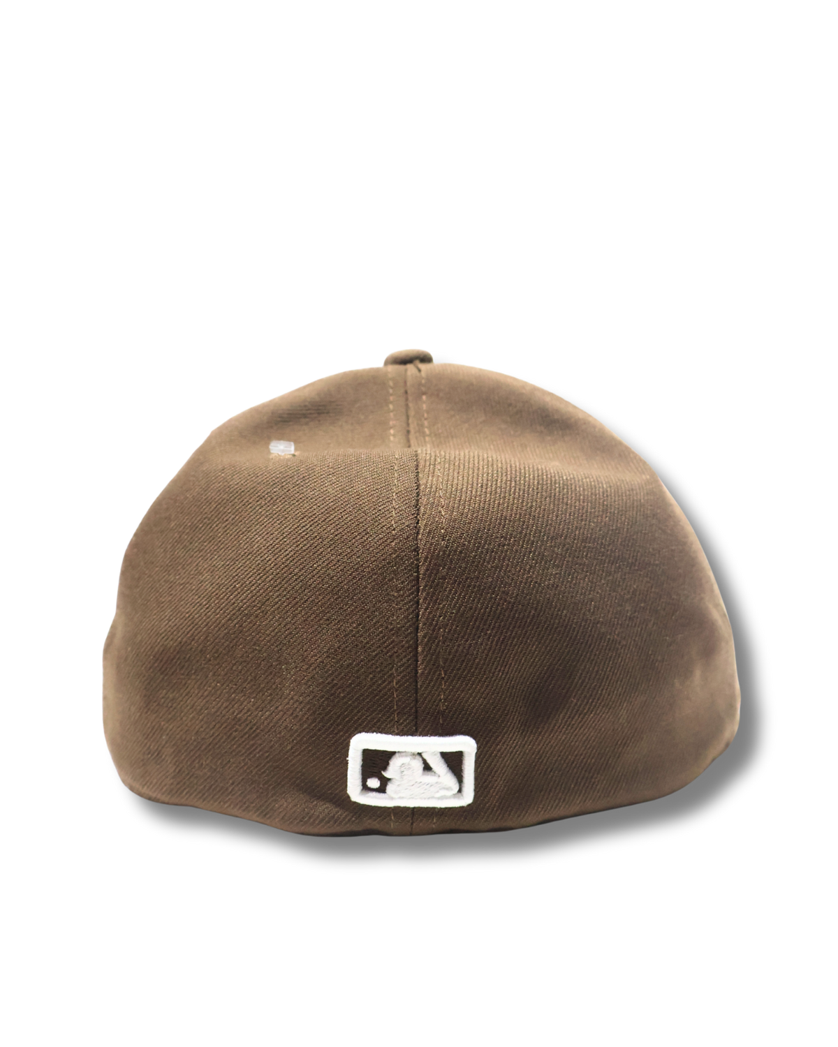 NY PLAIN BROWN FITTED HAT